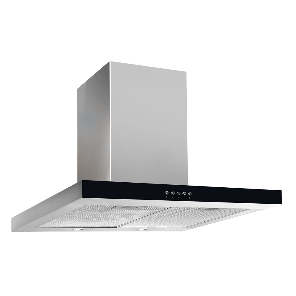 Кухонная вытяжка Akpo Feniks Slim Glass Eco 60 wk-4 чёрное стекло/нержавеющая сталь