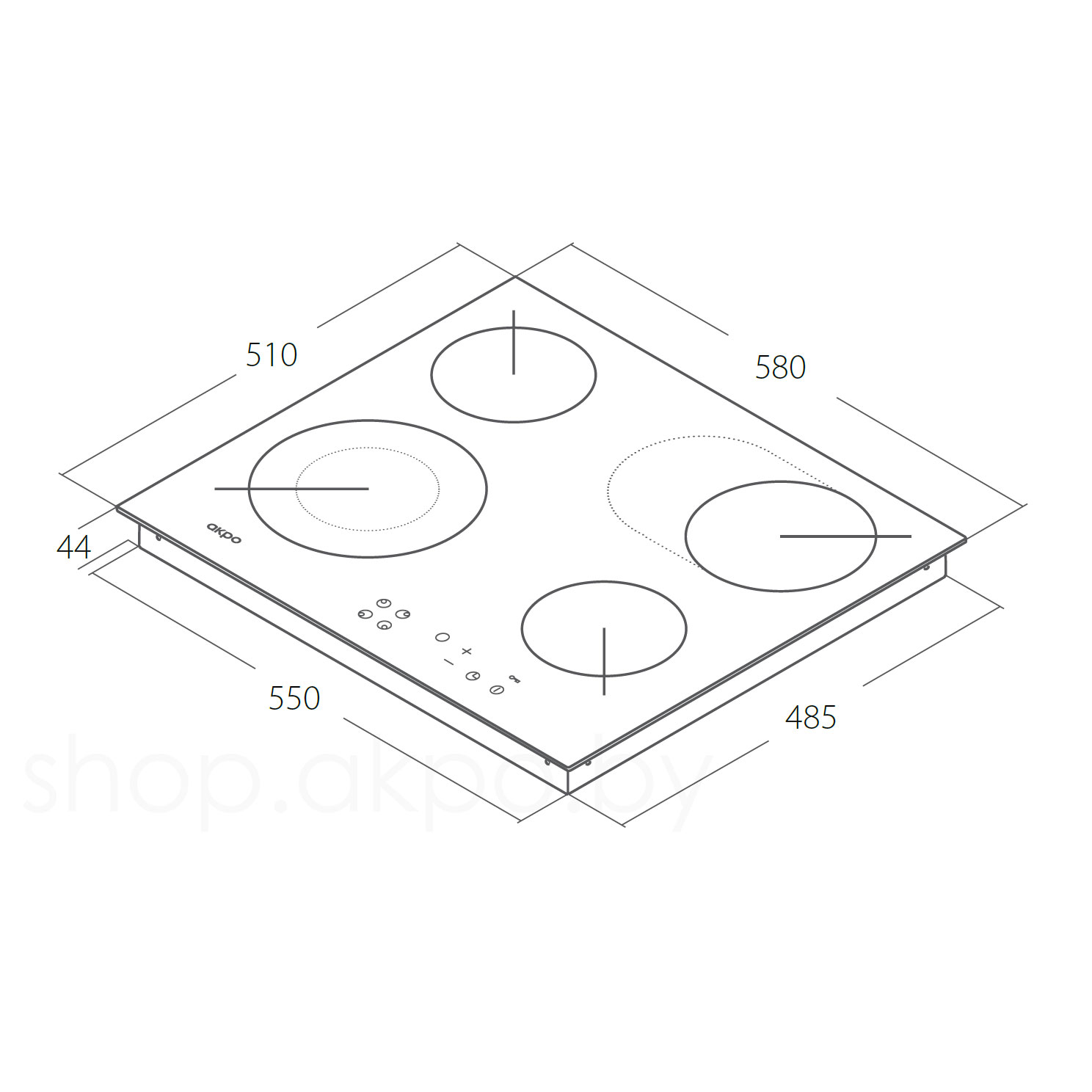 Варочная панель электрическая Akpo PKA 58 601 BL